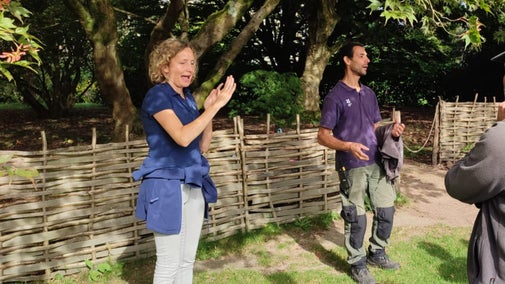BSL British Sign Language tour at Emmetts Garden led by Head Gardener and BSL Interpreter